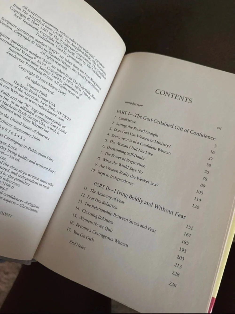The Confident Woman by Joyce Meyer - Cream & Mauve Hardcover